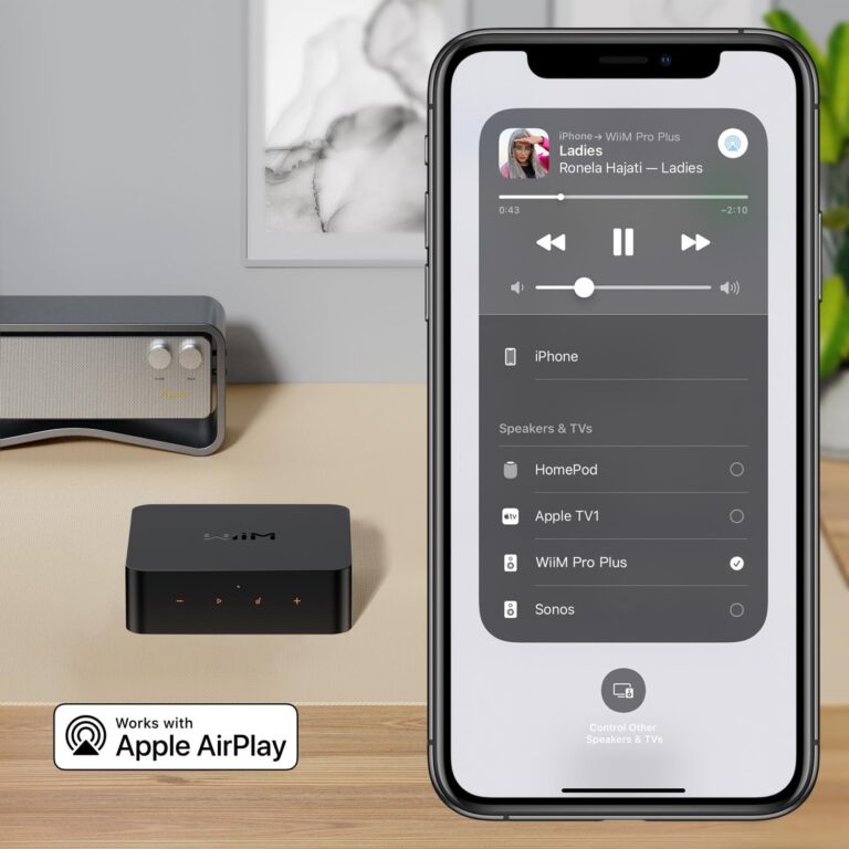 WiiM Pro Plus AirPlay 2 Receiver, Google Cast Audio, Multiroom Streamer with Premium AKM DAC, Voice Remote, Works with Alexa/Siri/Google, Stream Hi-Res Audio from Spotify, Amazon Music, Tidal and More - Image 10