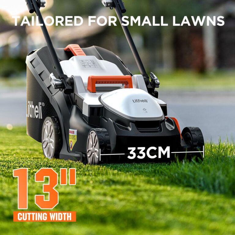 Litheli Cordless Lawn Mower 13 Inch, U20 Handy+ 20V Electric Lawn Mowers for Garden, Yard and Farm, 5 Heights Adjustment, Light Weight,4.0Ah Portable Battery Included - Image 9