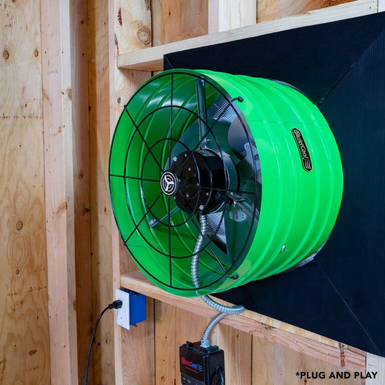 Quietcool AFG SMT ES-3.0 Smart Attic Fan for Gable Vents - Up to 2801 CFM - As low as 22 Watts - Smart App Control - Thermostat and Humidistat - 20ft Power Cord - Plug-and-play - Three Speed - Image 4