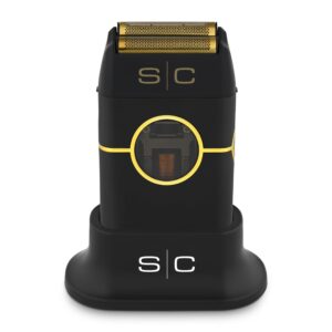 StyleCraft Instinct Metal Cordless Double Foil Shaver with IN2 Vector Motor Intuitive Torque Control, USB-C Rechargeable (Black)