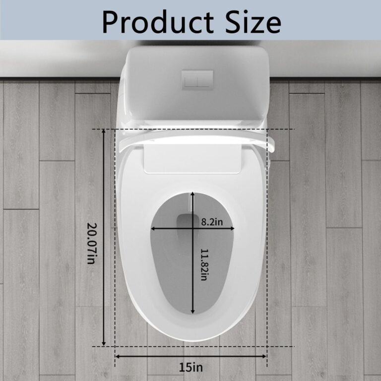 Soningsimi Smart Bidet Toilet Seat Elongated, Unlimited Warm Water, Heated Toilet Seat, Warm Air Dryer, Rear and Front Washing, Soft Closed Toilet Lid, Night Light, Requires Outlet,white - Image 2