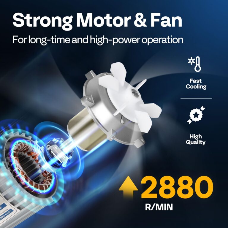 VIVOHOME 110V 3/4 HP 7.2CFM 2 Stage HVAC Vacuum Pump and 4 Way AC Manifold Gauge Set Kit with Leak Detector 5ft Hoses for R134a R12 R22 R502 R410a Auto Air Conditioning Refrigeration Recharging - Image 6