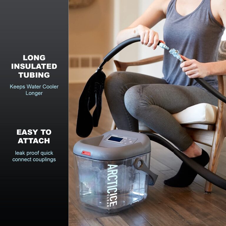 Circulating Cold Water Therapy Ice Machine Gen 2 by Arctic Ice Clear – for Knee, Elbow, Shoulder, Back Pain, Swelling, Sprains, Injuries (Arctic Ice Clear) (with Universal Pad) - Image 7
