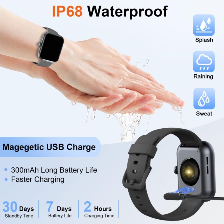 Smart Watch for Men Women, 1.91" HD Smartwatch (Answer/Make Call), Fitness Tracker with 110+ Sport Modes, IP68 Waterproof, Heart Rate/Sleep/Spo2 Monitor, Pedometer, Activity Tracker for Android iOS - Image 2
