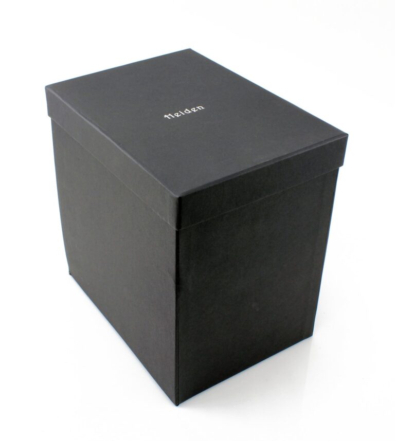 Heiden Monaco Single Watch Winder - Black Leather - Battery Powered or AC Adapter, 12 Program Settings, Diamond Stitched Vegan Leather, Soft Linen Interior, Large Interior Space for Large Watches - Image 3