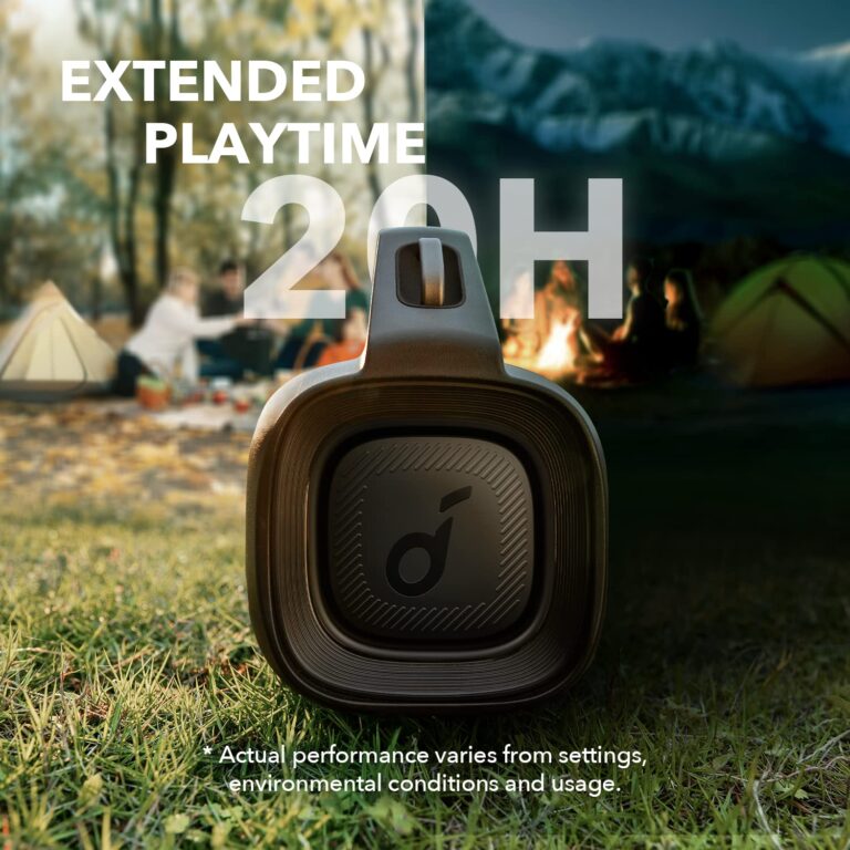 Soundcore Motion Boom Plus by Anker, IP67 Portable Speaker, 80W Stereo Sound, Custom EQ & BassUp, Built-in Power Bank, Waterproof Bluetooth Speaker for Camping, Beach, and Backyard - Image 4