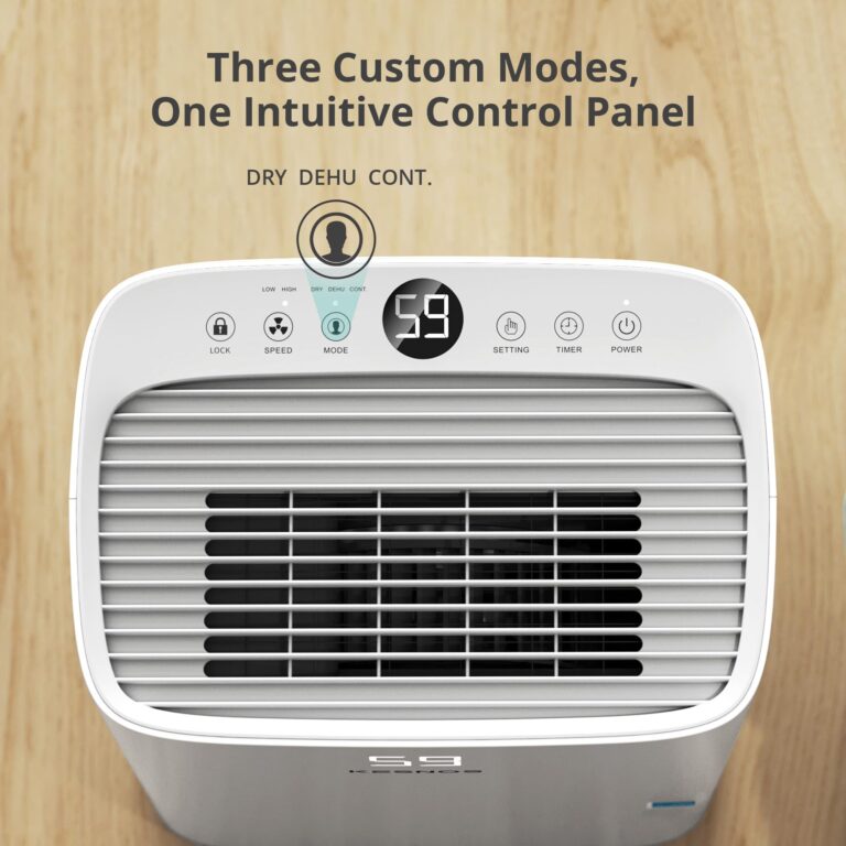 Kesnos 5,000 Sq. Ft. Most Efficient Energy Star 2025 Dehumidifier for Home, 80 Pints Dehumidifier with Drain Hose for Basement, Bedroom, Bathroom, Room, Featuring Front Display, 24H Timer Function - Image 6
