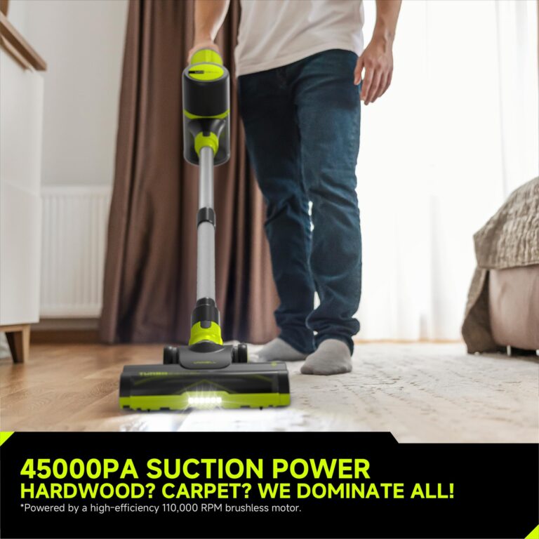 UNINELL HOME Cordless Vacuum Cleaner, 45Kpa 55 Mins Vacuum Cleaners for Home, Vacuum Cleaner Self-Standing, Anti-Tangle Stick Vacuum, Lightweight, Wall Mount Charging Vacuum for Pet Hair,Carpet,Floor - Image 7