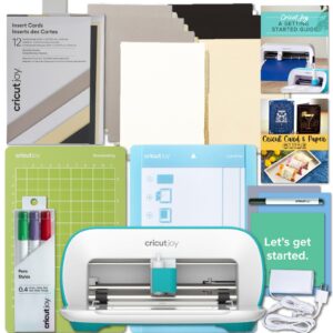 Cricut Joy Machine with Insert Cards, Cutting Mats and Pen Set Bundle - DIY Card Making Kit, Portable Craft Cutting Machine and Materials for Customized Crafts, Cards, Home Decor Projects and Decals