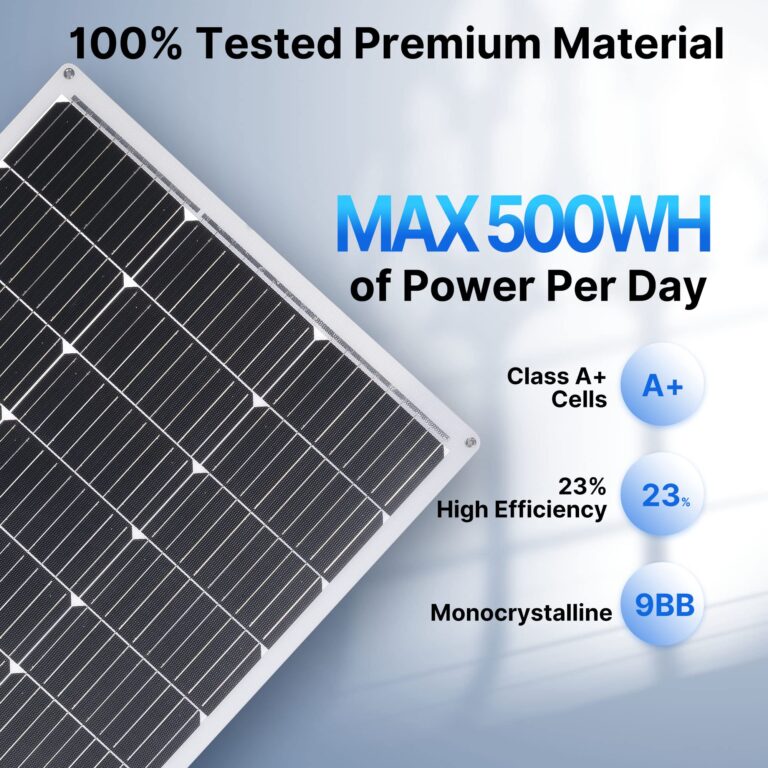 Topunive 2PCS 100W 12V Flexible Solar Panel 9BB Monocrystalline Cell 12 Volt Semi-Flexible for Marine RV Trailer Boat Cabin Van Car Uneven Surfaces 12V 24V Battery Charge - Image 13