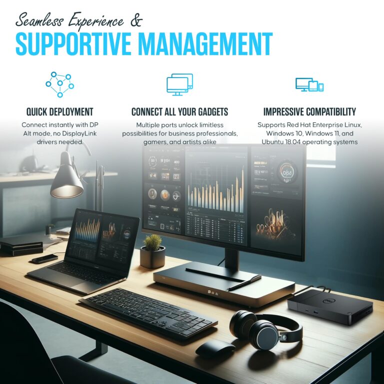 Dell WD19S Docking Station Dual Monitor Bundle - Dell Dock Station with 130 + USB Type-C + HDMI + Dual DisplayPort - Ultimate Laptop Docking Station - Image 3