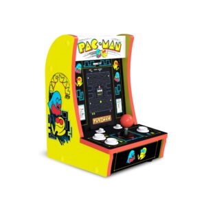 Arcade1Up PAC-Man Countercade – 3 Classic Games, Retro Game Console for Home, Portable Console with 7-inch Screen, Table-top Video Game for Game Room