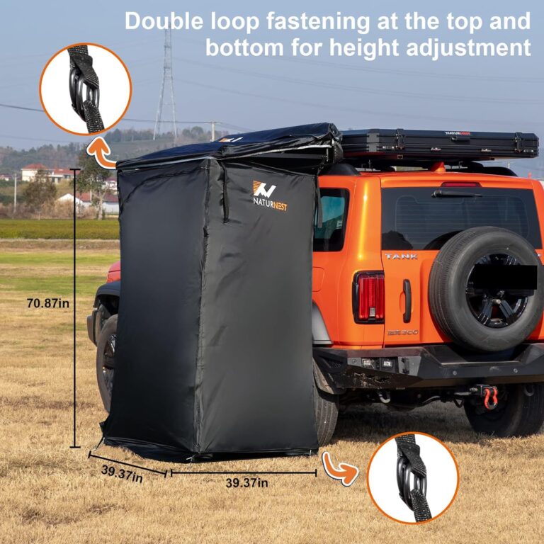 Naturnest Shower Tent Shower Awning for Overland Universal Vehicle, Changing Privacy Room, Camping Shower, Easy to Install for Camping Trips - Image 6
