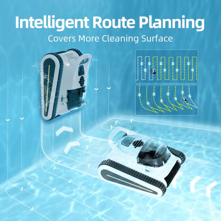 Pool Vacuum for Above Ground Pool for In Ground Pools, 2.5h Runtime, Cordless Robotic Pool Cleaner with 2024 Upgraded Motor, Wall Climbing, Intelligent Route Planning - Image 6