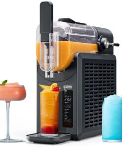 Iceman Slush-Ease 48 oz. Slushie Machine, Frozen Drink Maker & Slushy Machine with 5 Presets + Custom Option, Easy-Dispensing Lever for Frozen Margaritas, Frappes, and Slushies - Black