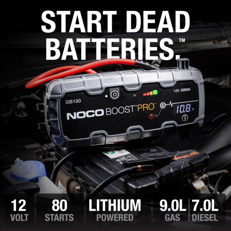NOCO Boost Pro GB150 3000A UltraSafe Car Battery Jump Starter, 12V Battery Pack, Battery Booster, Jump Box, Portable Charger and Jumper Cables for 9.0L Gasoline and 7.0L Diesel Engines - Image 6