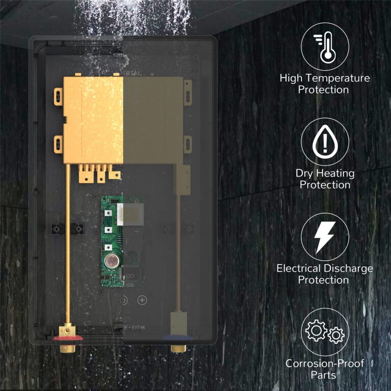 Airthereal Electric Tankless Water Heater, 9kW, 240Volts - Endless On-Demand Hot Water - Self Modulates to Save Energy Use - Small Enough to Install Anywhere - for Sink and Faucet, Evening Tide series - Image 7