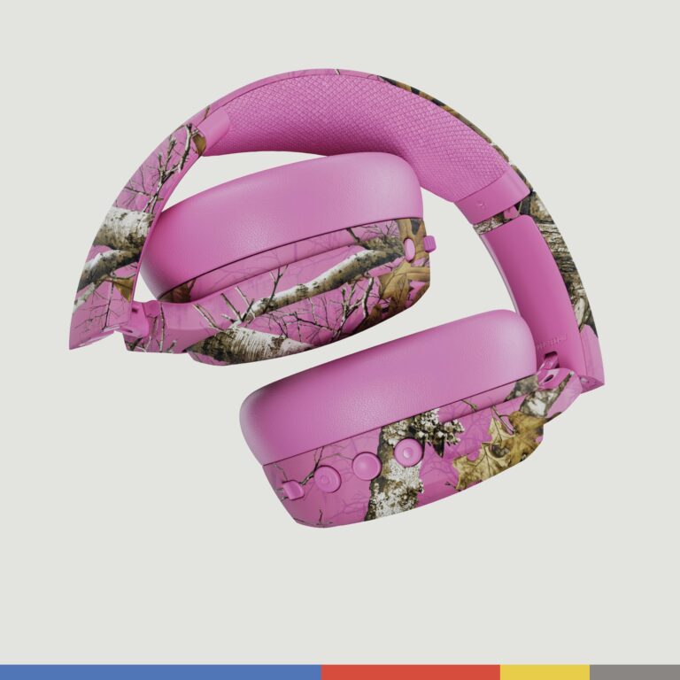 Skullcandy Crusher ANC 2 Over-Ear Active Noise Cancelling Wireless Bluetooth Headphones with Sensory Bass, Alexa Voice Control, 50 Hr Battery, Microphone - Realtree Edge Colors Pink - Image 4