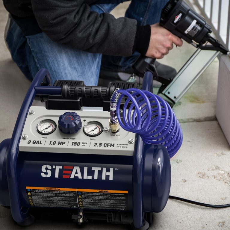 STEALTH Air Compressor 3 Gallon, Quiet Air Compressor, Oil-Free,for Tire Inflator, Auto Repair, Woodwork Nailing (SAQ-1301) - Image 3