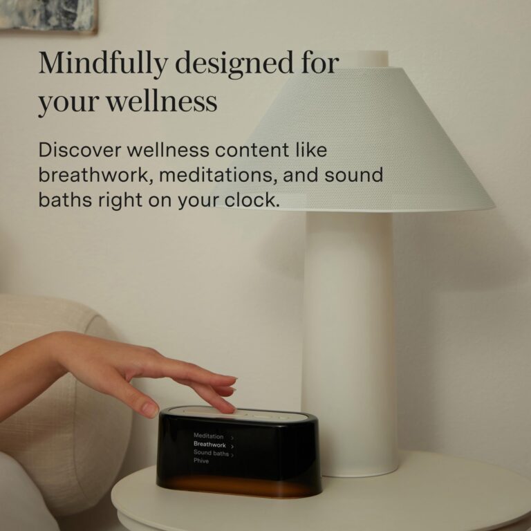 Loftie Smart Alarm Clocks for Bedrooms - Sound Machine Alarm Clock with Light, Bluetooth Speaker, White Noise, Nature Sound, Nightlight, Blackout Mode - Battery-Powered Smart Clock (Pine Top) - Image 6