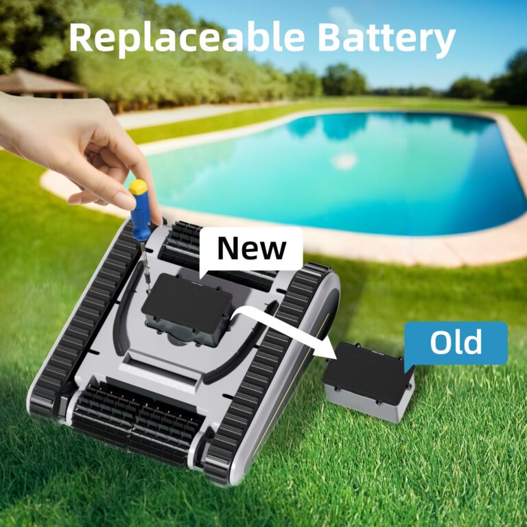 Pool Vacuum for Above Ground Pool for In Ground Pools, 2.5h Runtime, Cordless Robotic Pool Cleaner with 2024 Upgraded Motor, Wall Climbing, Intelligent Route Planning - Image 7