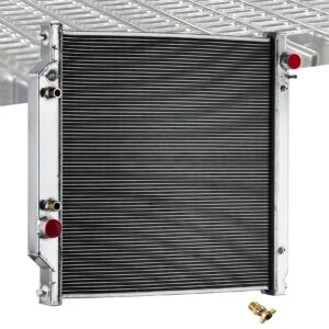 6.0 Powerstroke Radiator Compatible with 2003-2007 Ford Excrusion F250 F350 F450 Diesel Super Duty V8, Ford F250 Radiator, Ford F350 Radiator, 1 Row Full Performance Aluminium Radiator