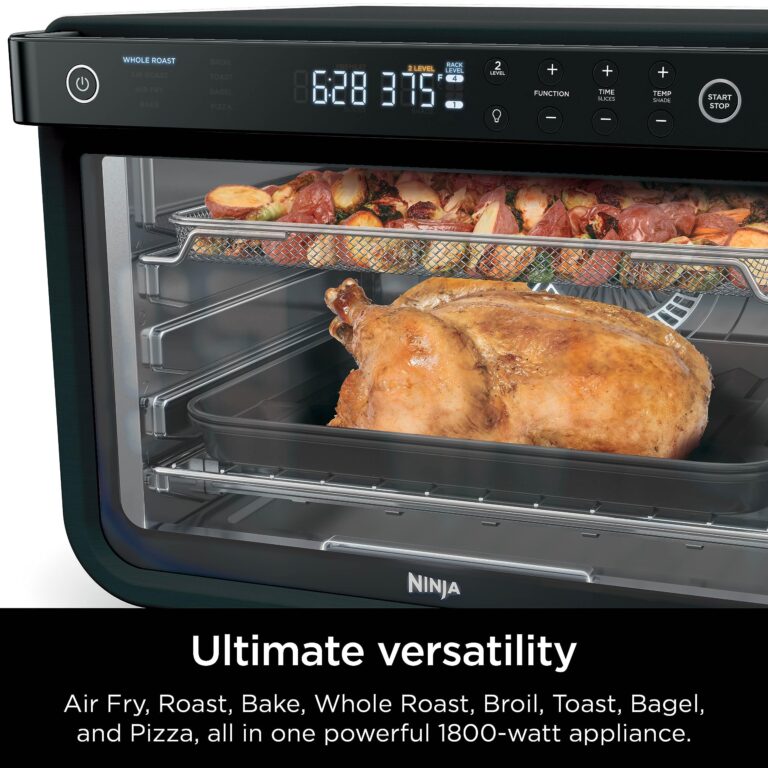 Ninja DT202BK Foodi 8-in-1 XL Pro Air Fry Oven, Large Countertop Convection Oven, Digital Toaster Oven, 1800 Watts, Black, 12 in. - Image 5