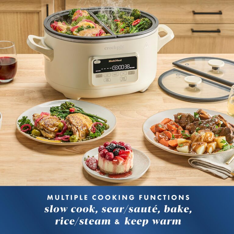 Crock-Pot MultiMeal Multicooker and Programmable Slow Cooker with Bake Function, Oat Milk - Image 6