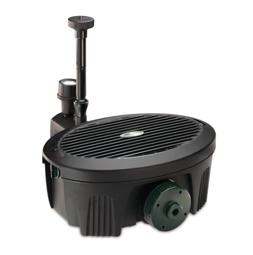 Pennington Aquagarden , Inpond 5 in 1, Pond & Water Pump, Filter, UV Clarifier, LED Spotlight and Fountain , All in One solution for a Clean, Clear and Beautiful pond , For Ponds up to 200 Gallons