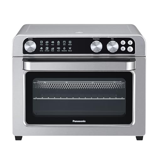 Panasonic Air Fryer Toaster Oven Combo with 11 Preset Cooking Functions, FlashXpress with Double Infrared Heating, Temperature Control Dial, PFAS Free, 1800W - NB-G211P