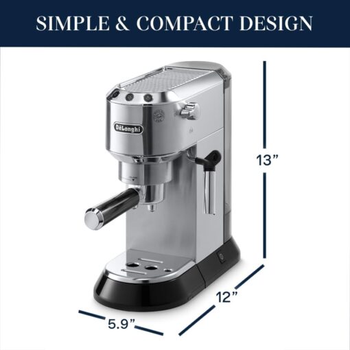 De'Longhi EC680M Espresso, Stainless Steel, Silver - Image 2