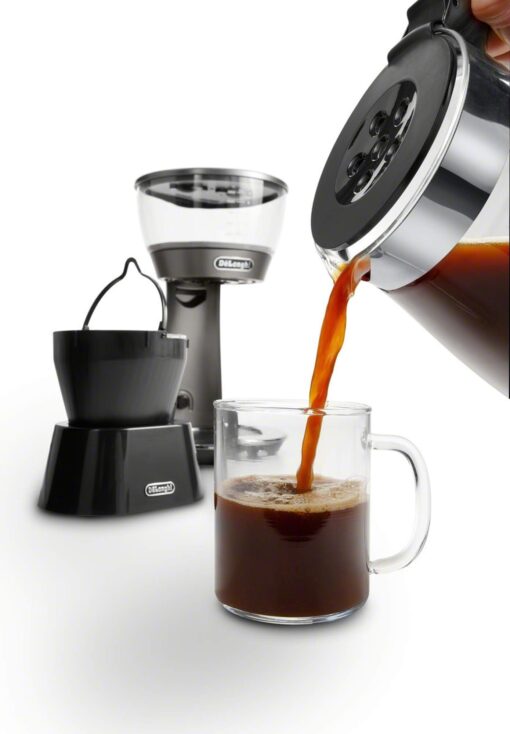 De'Longhi 3-in-1 Specialty Coffee Brewer, IcedCoffee Maker (Bold Cold Brew), Gourmet Pour Over, Premium Drip, SCA GoldenCup Certified, Glass Carafe, 8-Cup, ICM17270 - Image 2