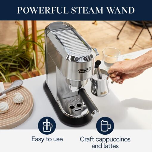 De'Longhi EC680M Espresso, Stainless Steel, Silver - Image 5