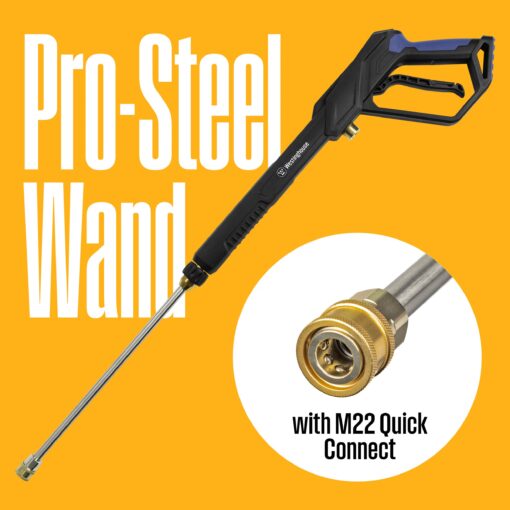 Westinghouse WPX2700e Electric Pressure Washer, 2700 PSI and 1.76 Max GPM, Induction Motor, Onboard Soap Tank, Spray Gun and Wand, 5 Nozzle Set, for Cars/Fences/Driveways/Homes/Patios/Furniture - Image 8
