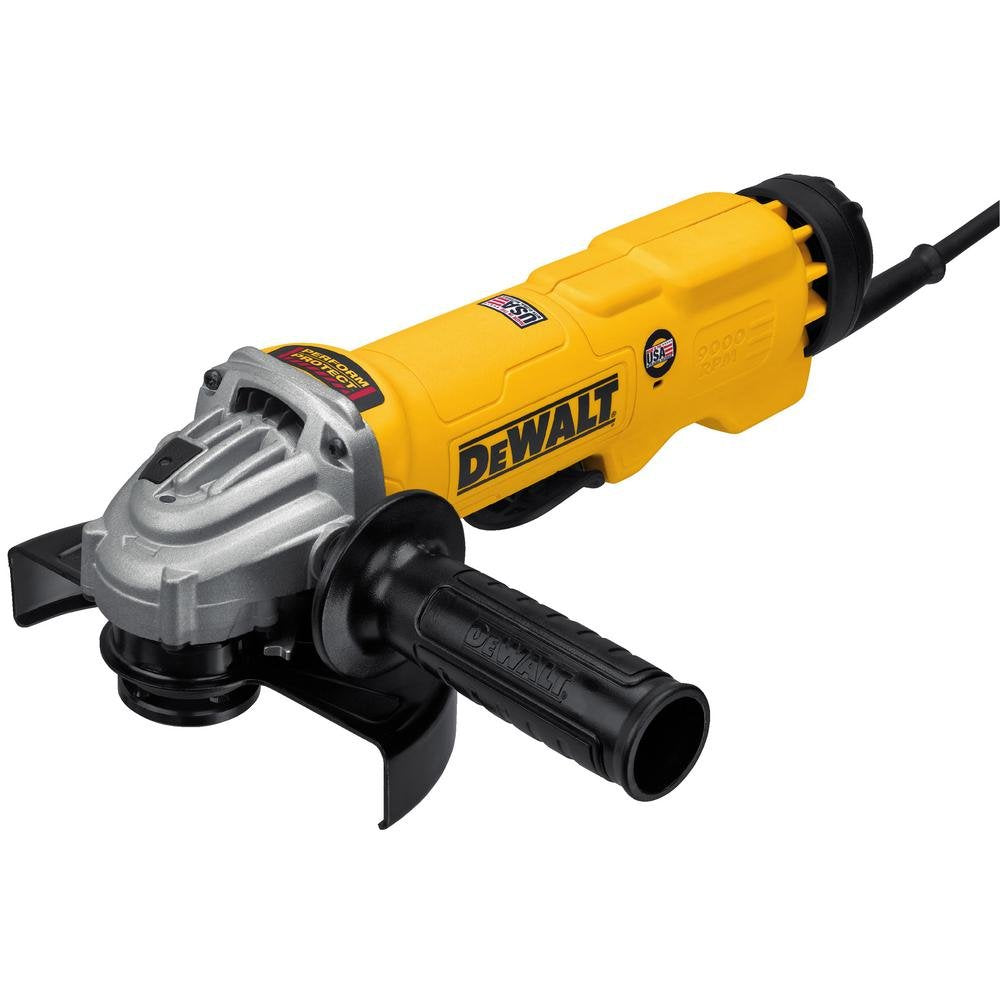 DEWALT Angle Grinder Tool, 6-Inch, Paddle Switch with No Lock-On, 13-Amp (DWE43144N), Yellow