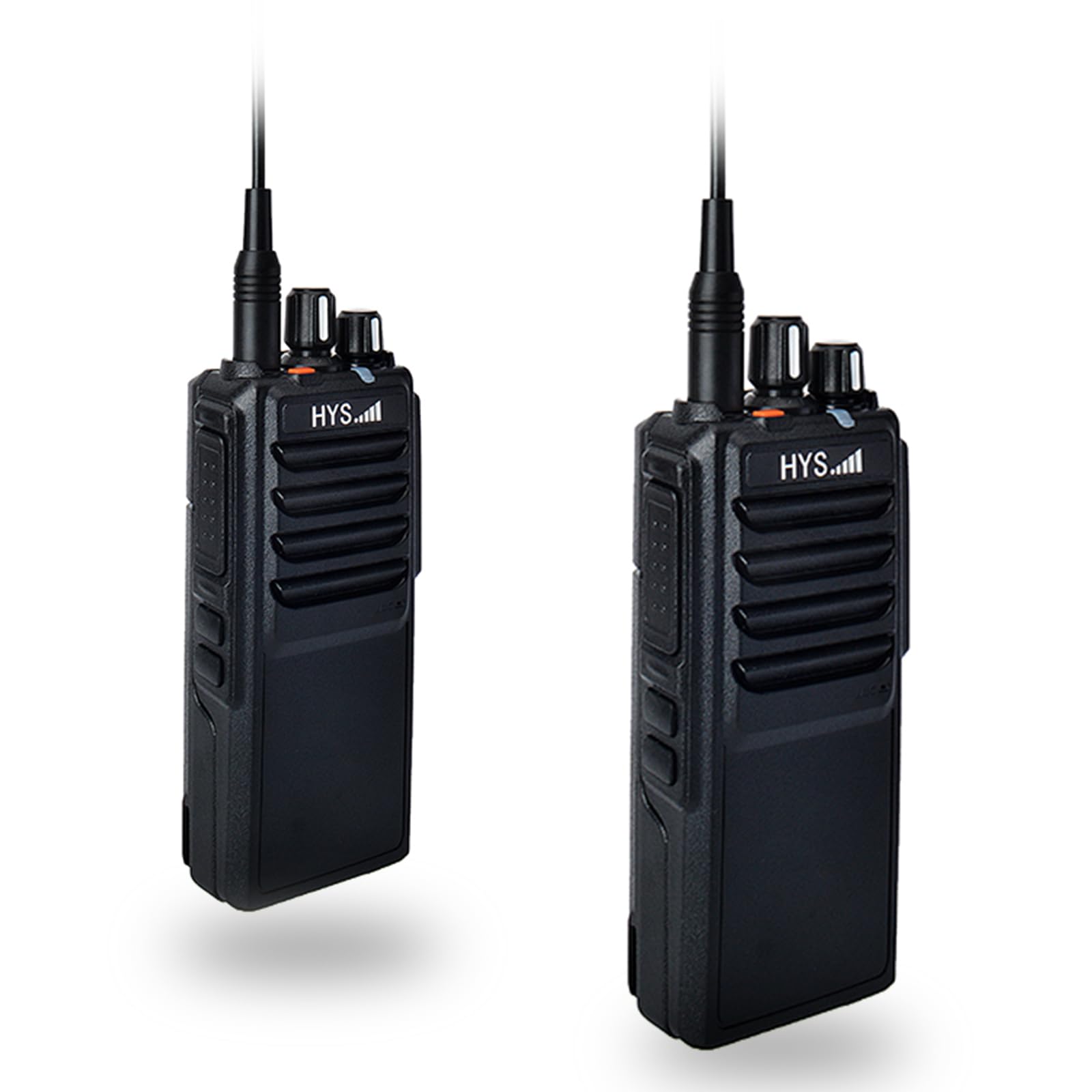HYS 25Watt Super Long Range Handheld 16Channel 400-480Mhz UHF 4000mAh Battery Walkie-Talkie Two-Way Radio (2Pack of TC-H25W Black)