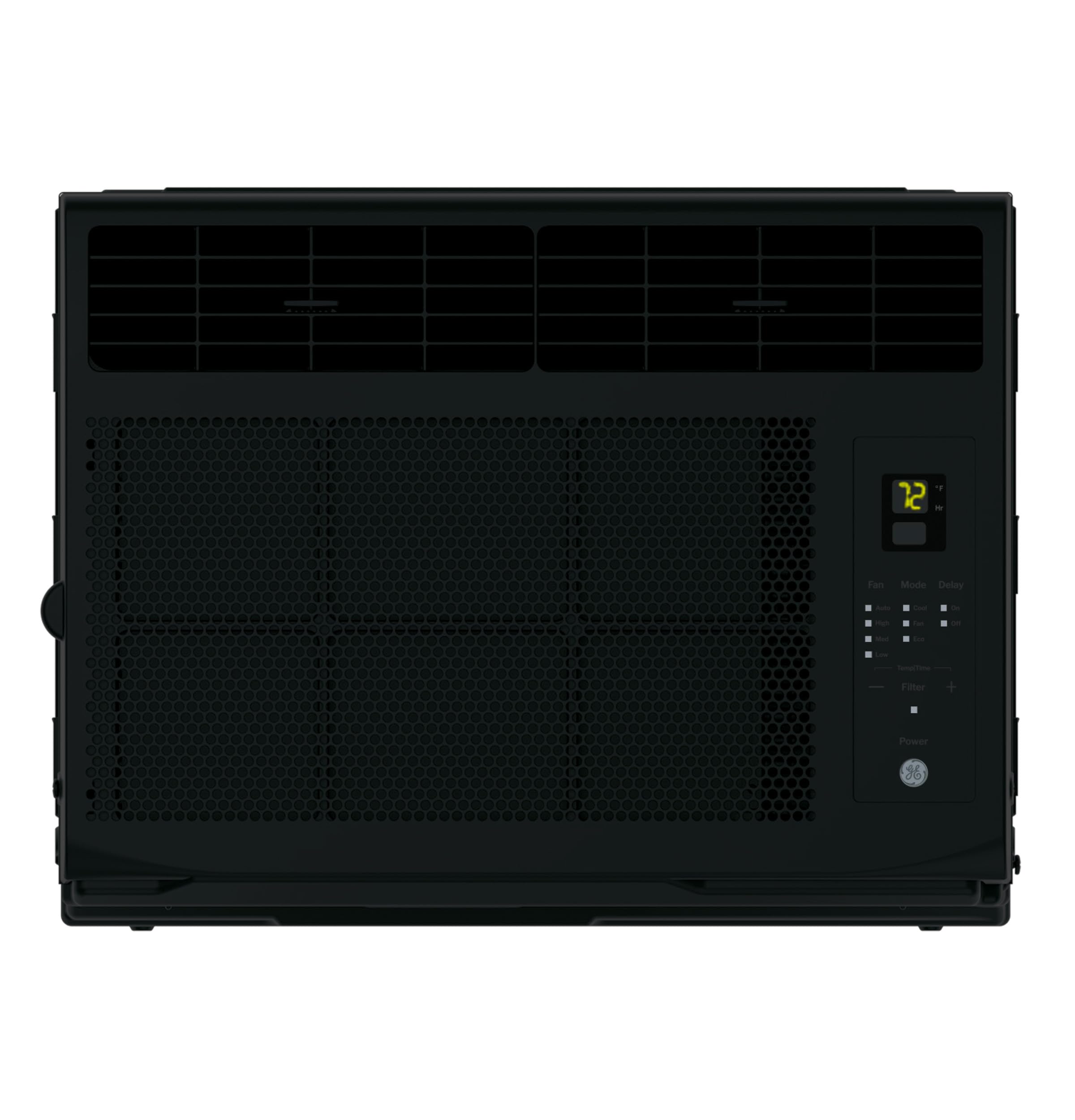 GE Window Air Conditioner Unit, 6,000 BTU for Small Rooms up to 250 sq ft. with Adjustable Fan and Cooling Settings, Perfect for Bedroom or Living Room, Easy Install Kit Included, Black